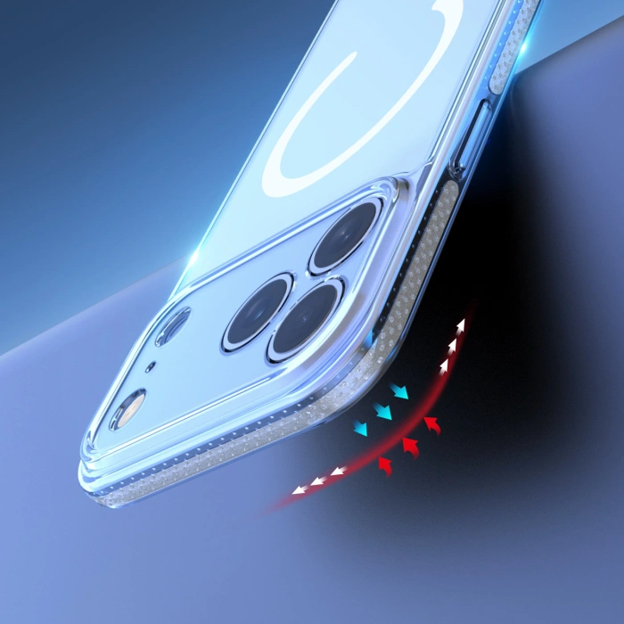 Etui Dux Ducis Clin Mag na iPhone 17 Pro Max kompatybilne z MagSafe - przezroczyste