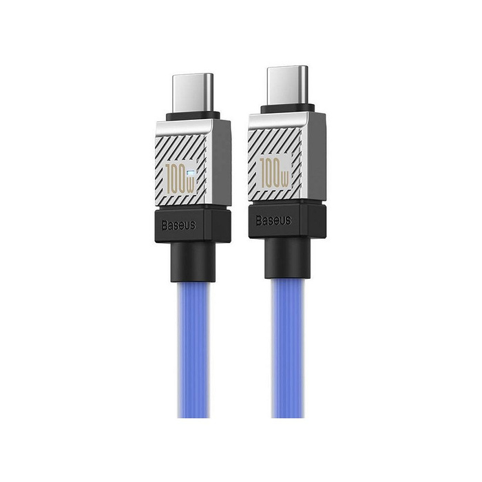 BASEUS kabel Typ C do Typ C CoolPlay Power Delivery 100W 1m niebieski CAKW000203