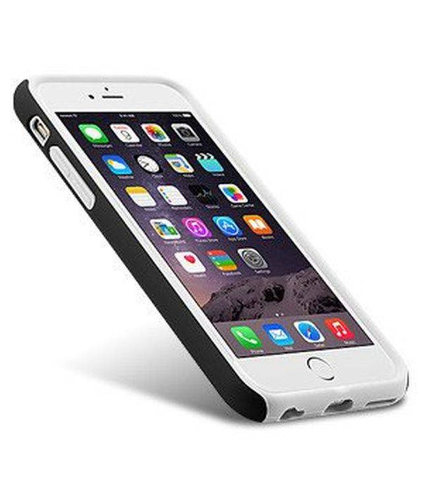 Etui iPhone 6 6S 4,7 MELKCO Dual Layer Black / White