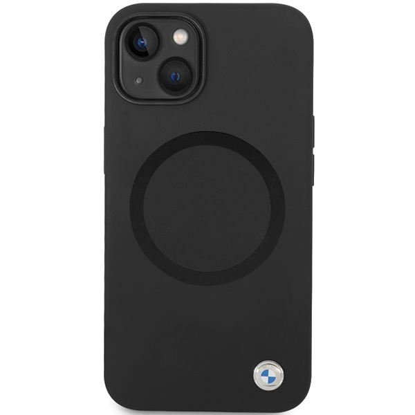 Etui BMW BMHMP14SSILBK2 iPhone 14 6.1" czarny/black Signature Liquid Silicone MagSafe Case
