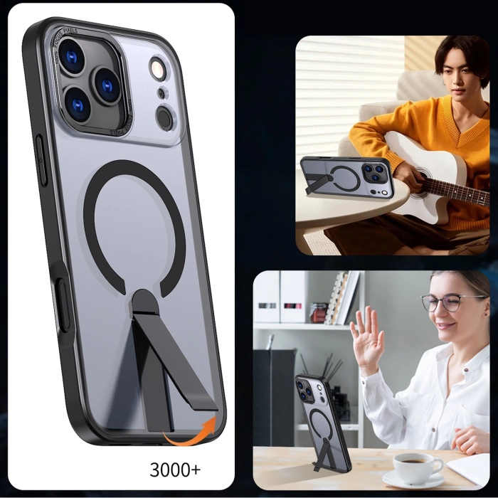 Etui Hybrid Armor X iPhone 17 Pro MagSafe Czarne