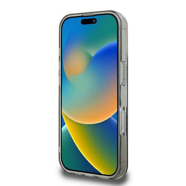 Etui Guess iPhone 16 Pro Max czarny/black hardcase IML Flowers Wreath MagSafe