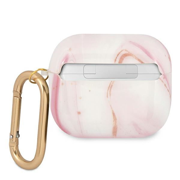 Etui GUESS Apple AirPods 3 Marble Collection Różowy Case