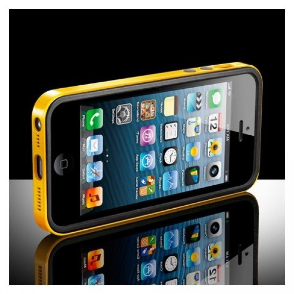 Etui SPIGEN iPhone 5 Neo Hybrid EX Slim Vivid Series Reventon Yellow Apple Futerał Case