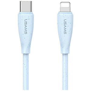 Kabel USAMS Green Series SJ717 30W USB-C do Lightning 1m niebieski