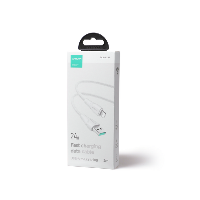 Joyroom kabel USB - Lightning 2.4A Surpass Series 2 m biały (S-UL012A11)