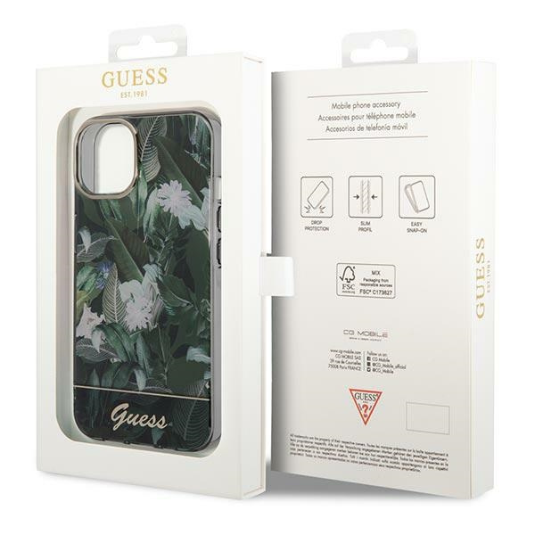 Etui GUESS Apple iPhone 14 Plus Jungle Collection Zielony Hardcase