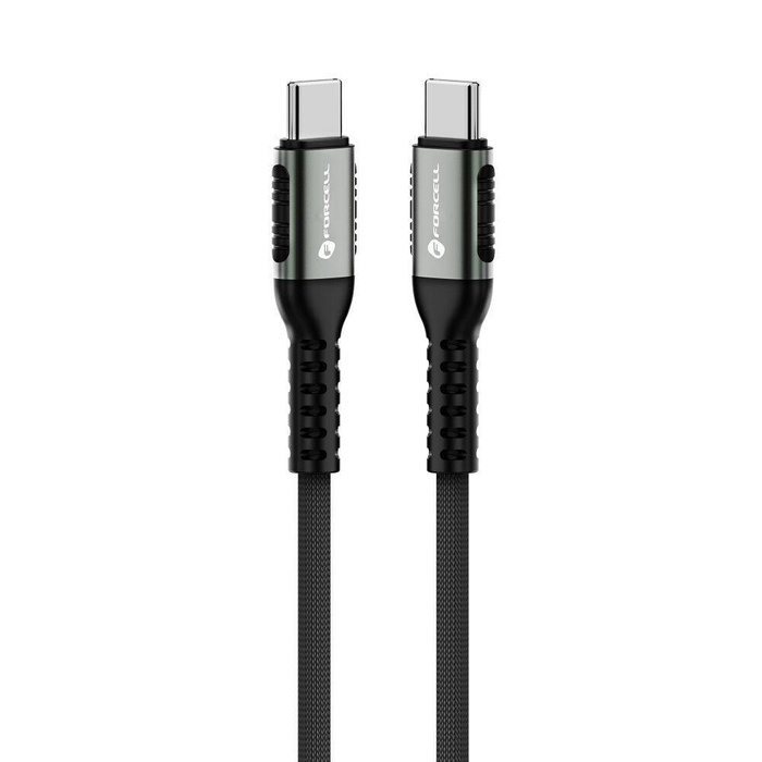 Kabel USB C do USB C Forcell F-Energy QC4.0 PD 5A 240W Cafule 1,2 m C263 czarny 