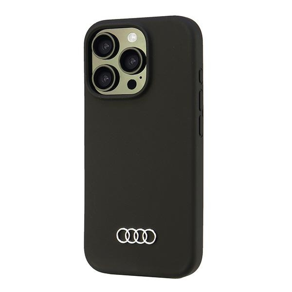 Audi Silicone Case iPhone 16 Pro 6.3"czarny/black hardcase AU-LSRIP16P-Q3/D1-BK