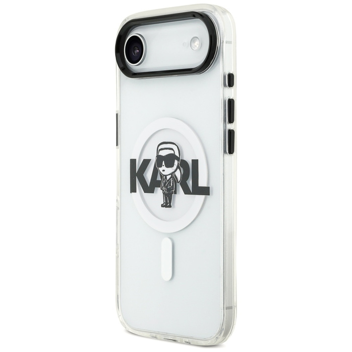 Etui Karl Lagerfeld IML Karl Sketch Logo MagSafe do iPhone 17 Air przezroczysty