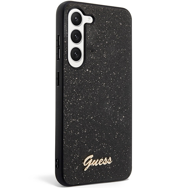 Etui Guess GUHCS23MHGGSHK S23 Plus S916 czarny/black hard case Glitter Script