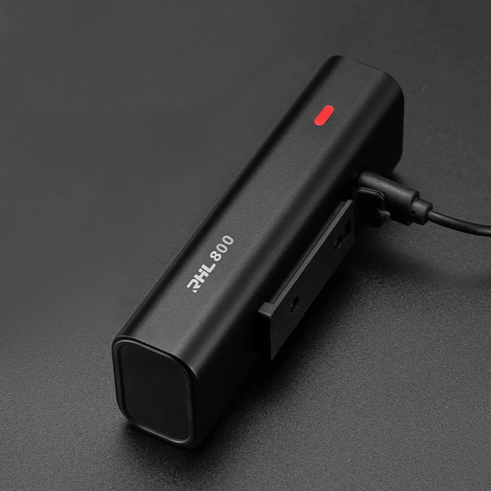 Lampka rowerowa przednia Rockbros 24710012001 800 lm + kabel USB-C - USB-A - czarna