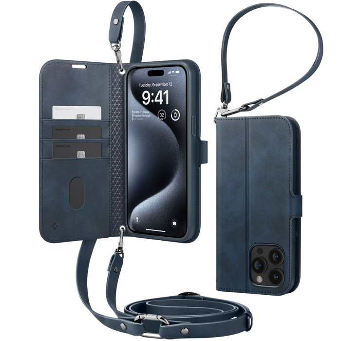 Etui Spigen Wallet ”s” Pro Iphone 15 Pro Navy