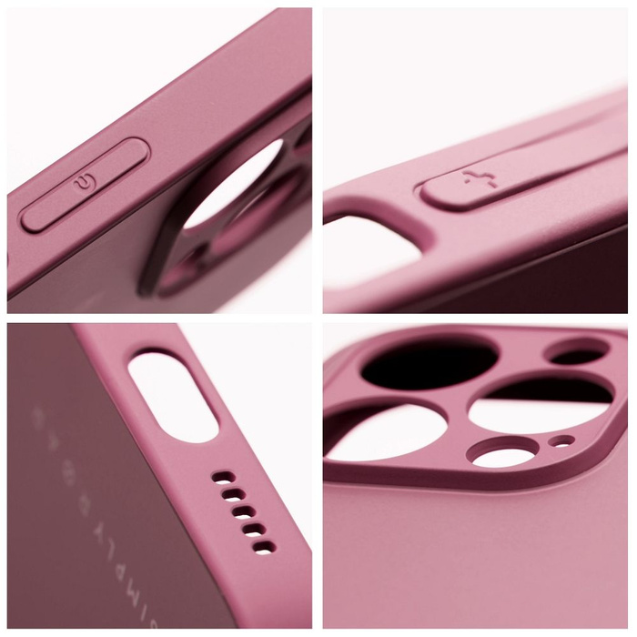 ROAR futerał MATTE GLASS do IPHONE 14 Pro bordowy