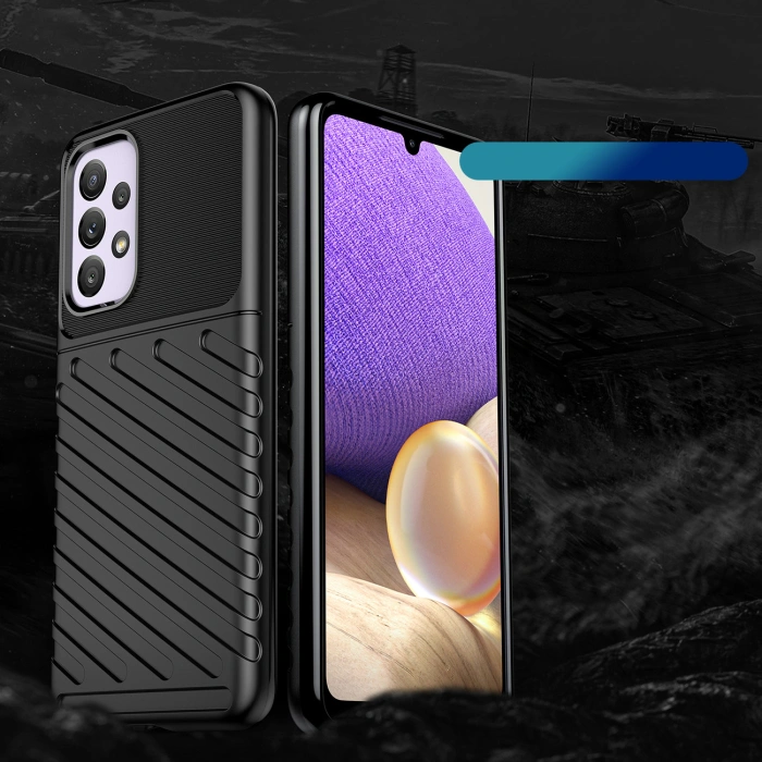 Thunder Case elastyczne pancerne etui pokrowiec Samsung Galaxy A33 5G czarny