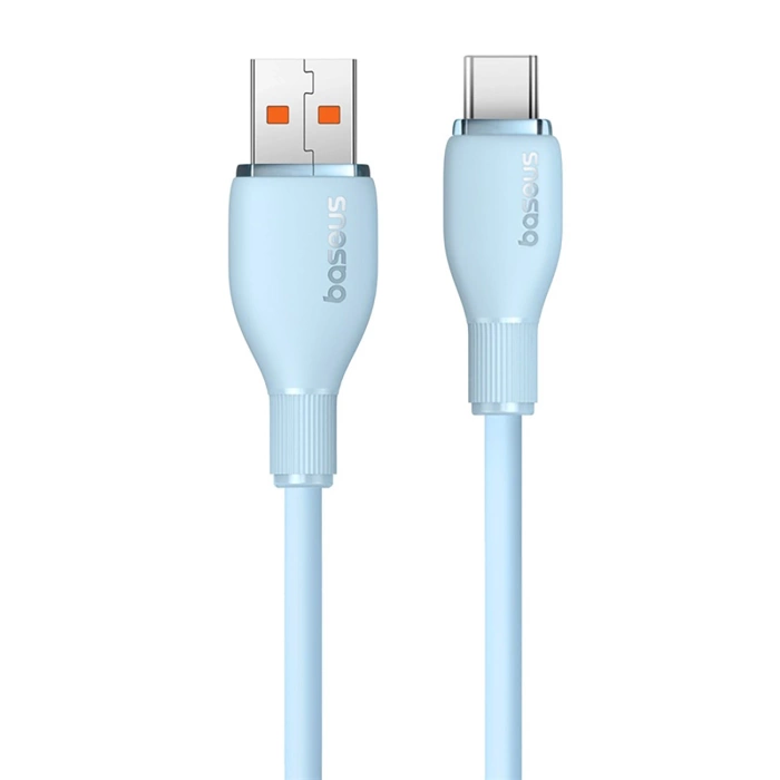 Kabel Baseus Pudding 100W USB-A - USB-C 2m - niebieski
