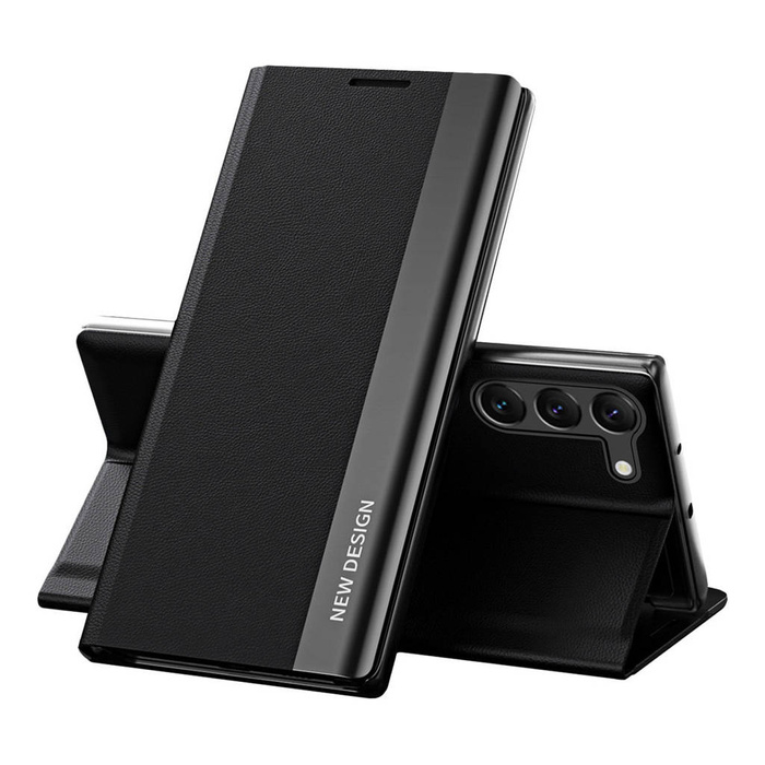 Etui Sleep Case Pro Etui Do Samsung Galaxy S23+ Z Klapką Podstawka Czarne Case
