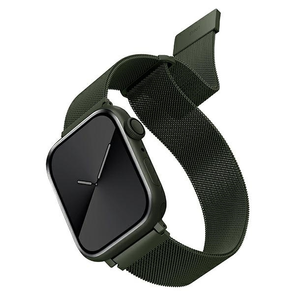 UNIQ pasek Dante Apple Watch Series 4/5/6/7/SE 40/41mm. Stainless Steel zielony/green