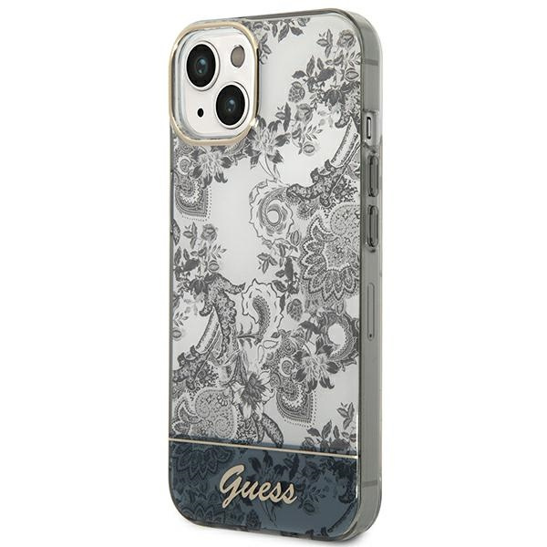 Etui GUESS Apple iPhone 14 Plus Porcelain Collection Szary Hardcase