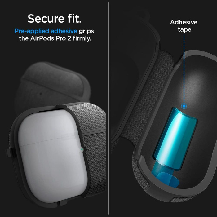 Etui Spigen Urban Fit Apple Airpods Pro 1 / 2 Black Case