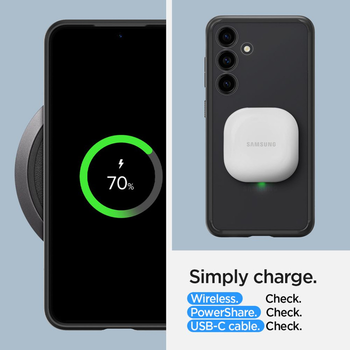 Etui Spigen Ultra Hybrid Samsung Galaxy S24+ Plus Frost Black Case