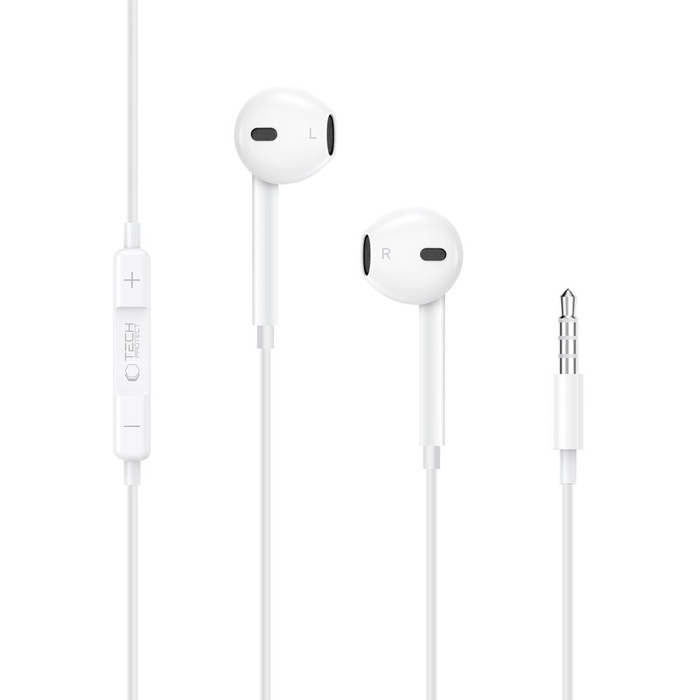 TECH-PROTECT ULTRABOOST MINI JACK EARPHONE CORE WHITE