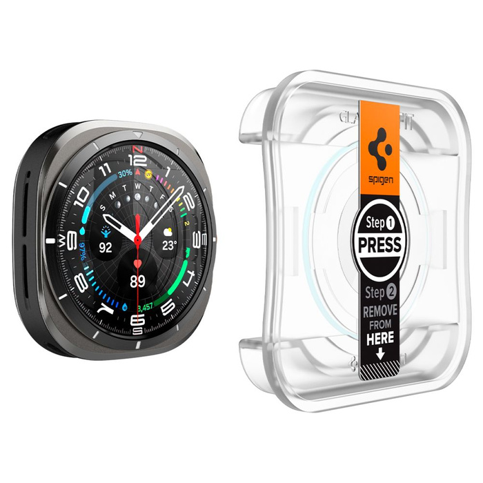 SZKŁO HARTOWANE SPIGEN GLAS.TR ”EZ-FIT” 2-PACK GALAXY WATCH ULTRA (47 MM) CLEAR