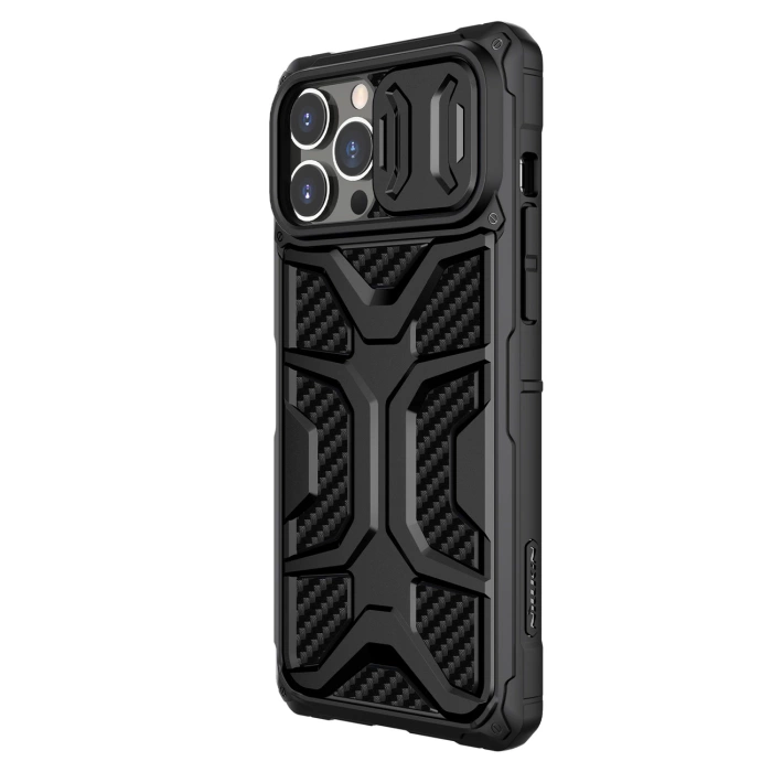 Etui Nillkin Adventurer Case etui do iPhone 13 Pro Max pancerny pokrowiec z osłoną na aparat czarny