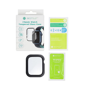 Futerał ochronny ze szkłem Bestsuit Flexible do Apple Watch 10/11 42mm - czarny