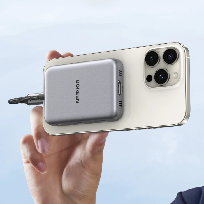 Hub Ugreen USB-C 7w1 HDMI USB-C USB-A SD/TF - szary