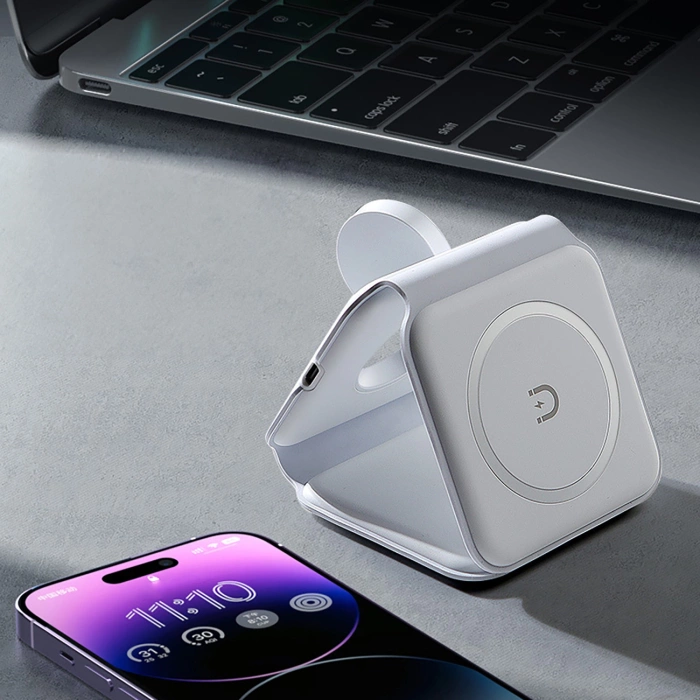 Ładowarka indukcyjna 3w1 Dudao A11N 15W - biała