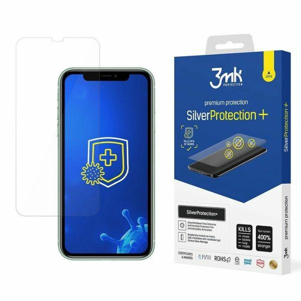 Folia Antymikrobowa 3MK Apple iPhone 11 Xr Silver Protect Montowana Na Mokro