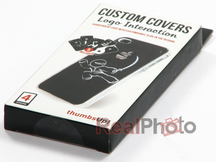 Pokrowiec Apple iPhone 4 4S Thumbsup Futerał Etui  Wymienne Wsuwki Z Różnymi Wzorami 