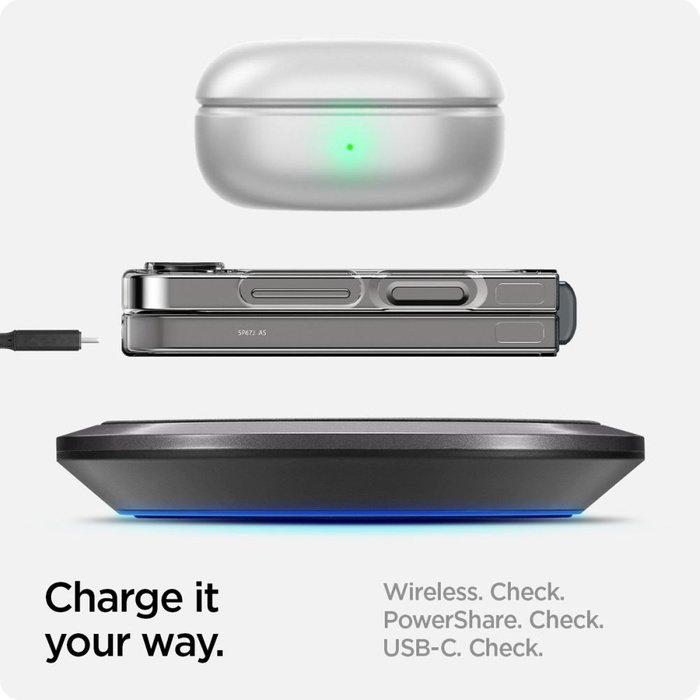 ETUI SPIGEN AIRSKIN SAMSUNG GALAXY Z FLIP 6 / 7 FE CRYSTAL CLEAR