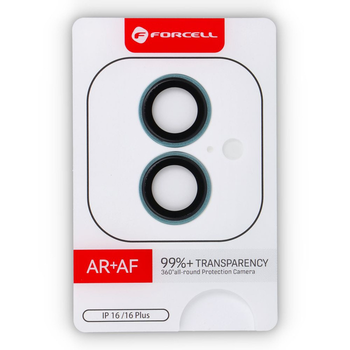 Szkło hartowane na aparat do iPhone 16 / 16 Plus Forcell Premium zielone 0INT