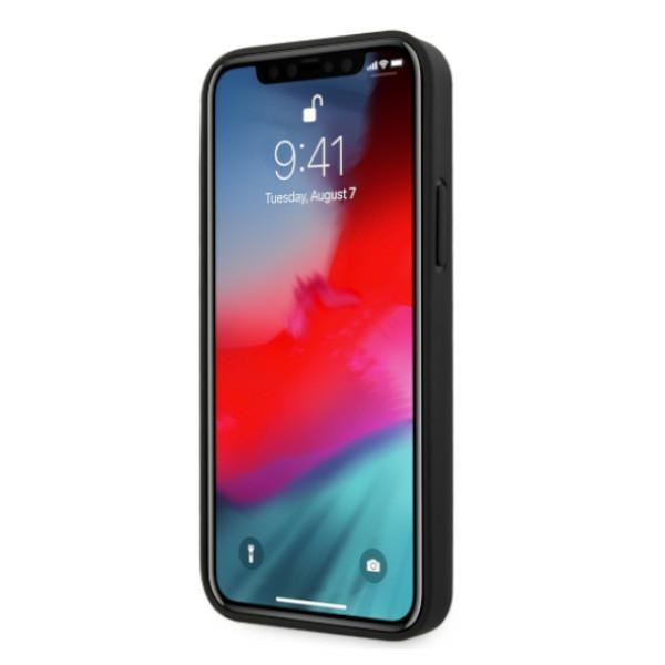 Etui BMW Apple iPhone 12 12 Pro Leather Curve Perforate Czerwony Hardcase