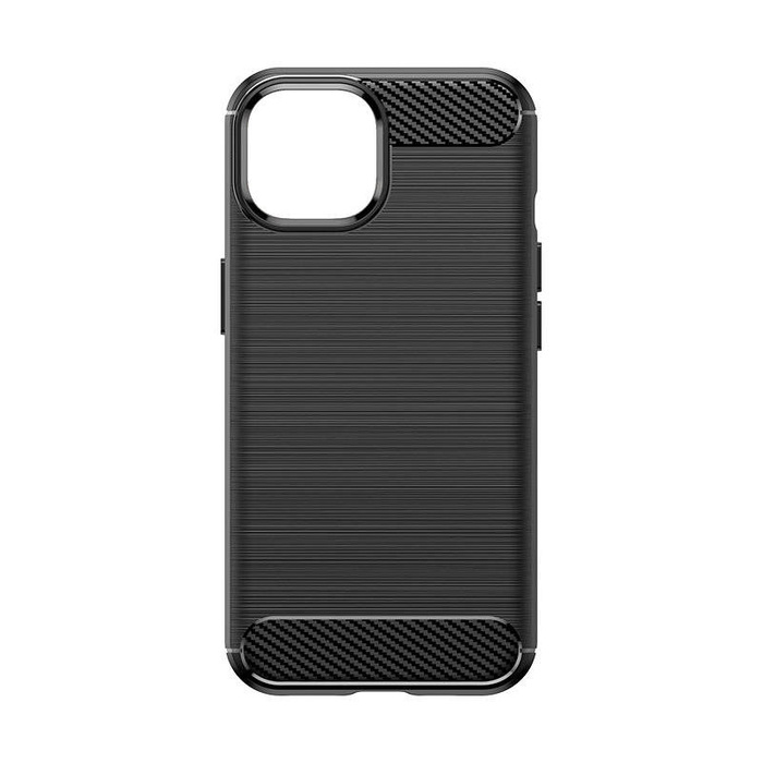Etui Elastyczne etui wzór karbon do iPhone 15 Carbon Case - niebieskie Case