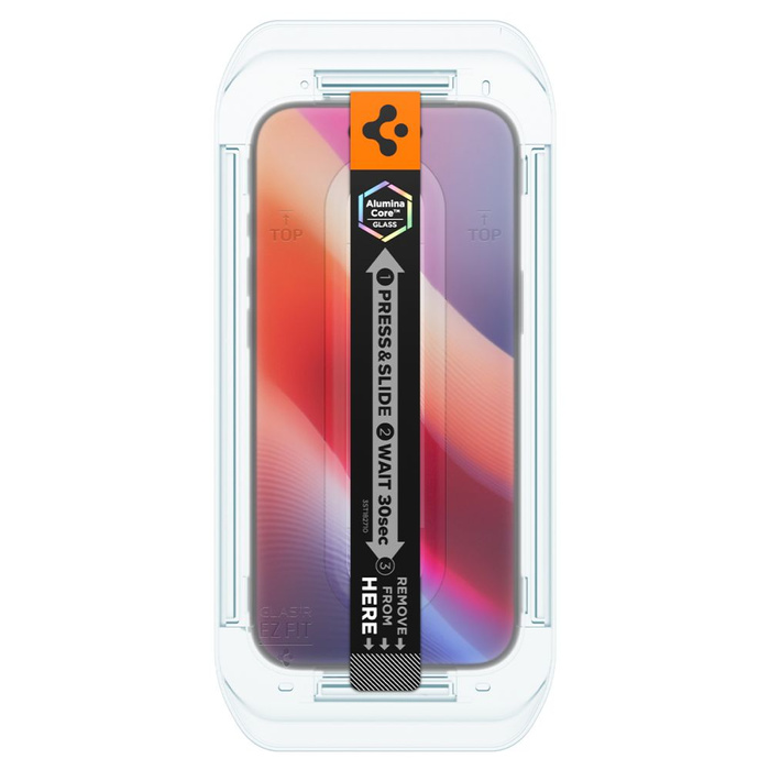 SZKŁO HARTOWANE SPIGEN IPHONE 17 AIR GLAS.TR ”EZ FIT” 2-PACK CLEAR