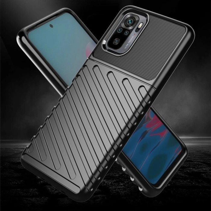 Thunder Case elastyczne pancerne etui pokrowiec Xiaomi Redmi Note 10 / Redmi Note 10S niebieski