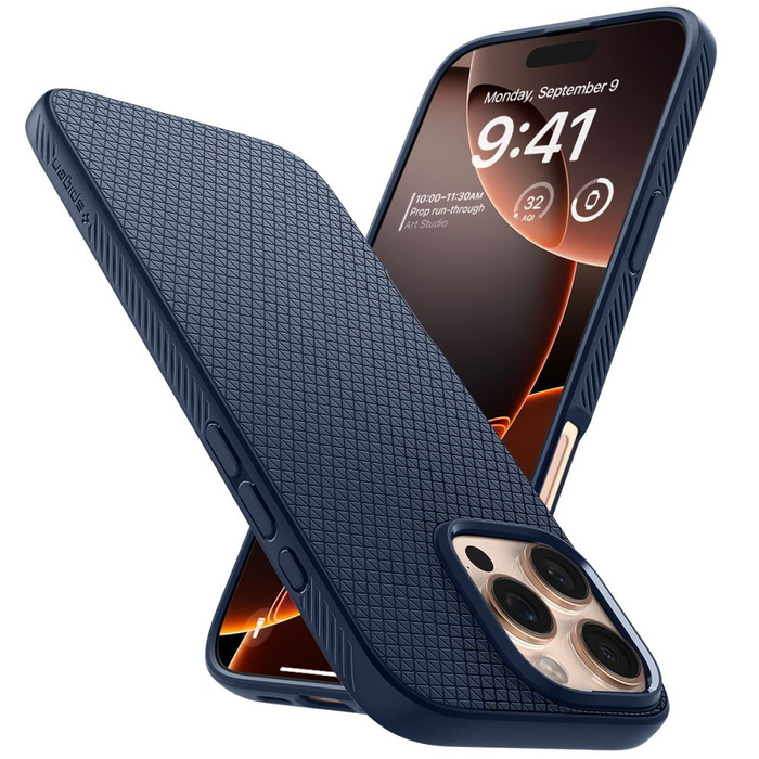 ETUI SPIGEN LIQUID AIR IPHONE 16 PRO MAX NAVY BLUE