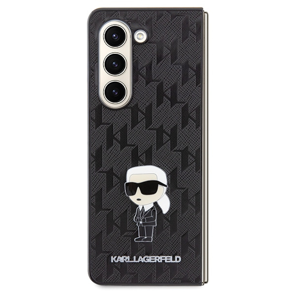 Etui Oryginalne Etui KARL LAGERFELD Hardcase KLHCZFD5SAPKINPK do Samsung Galaxy Fold 5 (Saffiano Mono IK PIN / czarny) Case