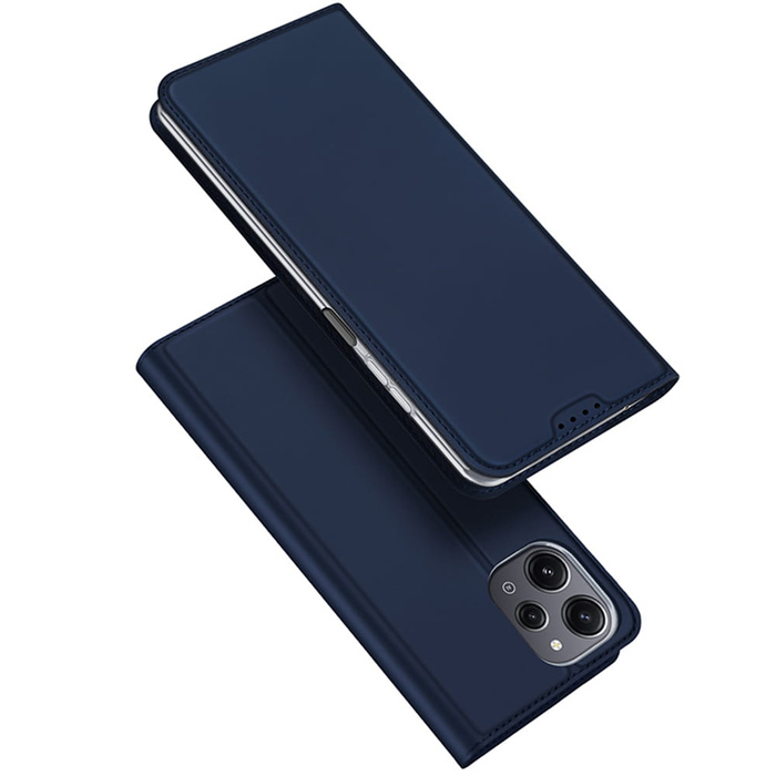 Etui z ekoskóry Dux Ducis Skin Pro do Xiaomi Poco M6 Pro / Redmi 12 / Redmi 12R - niebieskie