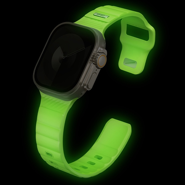 UNIQ pasek Stride Apple Watch             49/46/45/44mm FKM Rubber Strap lume