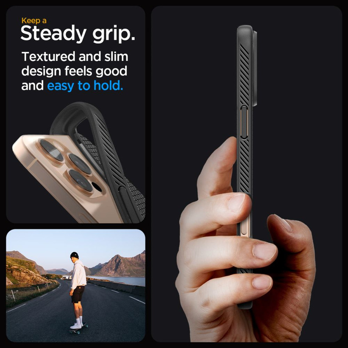 ETUI SPIGEN LIQUID AIR IPHONE 16 PRO MATTE BLACK