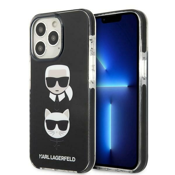 Etui KARL LAGERFELD Apple iPhone 13 Pro Max Karl&Choupette Head Czarny Hardcase