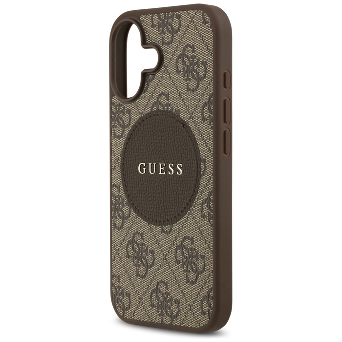 Etui Guess 4G Circle Classic Logo        MagSafe do iPhone 17 brązowy