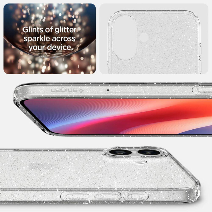 ETUI SPIGEN LIQUID CRYSTAL IPHONE 16 PLUS GLITTER CRYSTAL