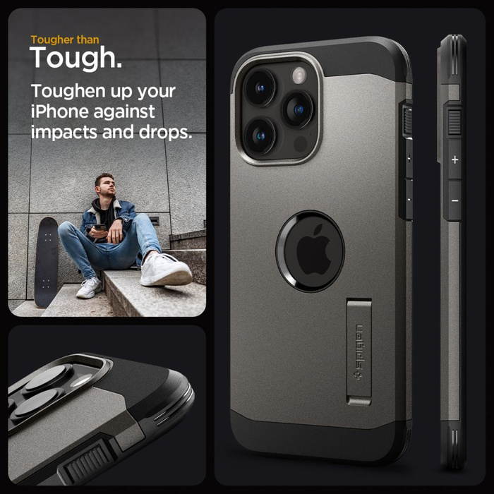 Etui Spigen Tough Armor Mag Magsafe iPhone 15 Pro Gunmetal