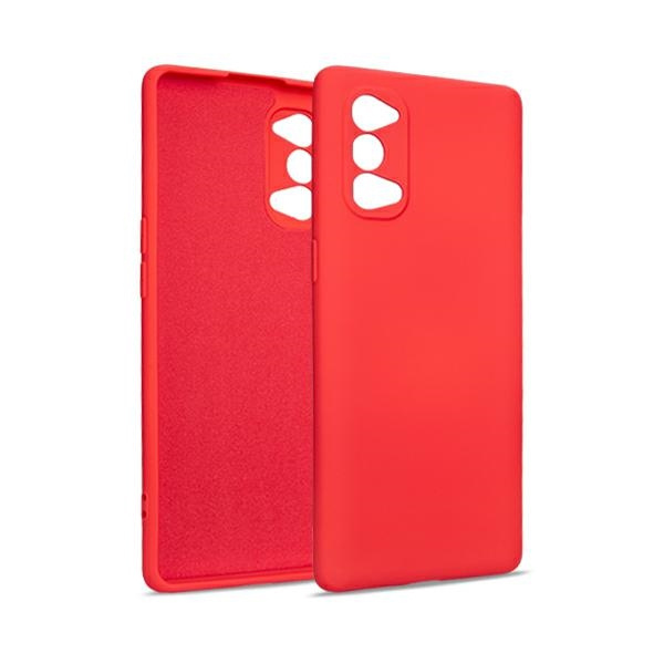 Beline Etui Silicone Oppo Reno4 Pro 5Gczerwony/red