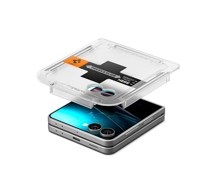 SZKŁO HARTOWANE SPIGEN SAMSUNG GALAXY Z FLIP 7 GLAS.TR ”EZ FIT” HD CLEAR